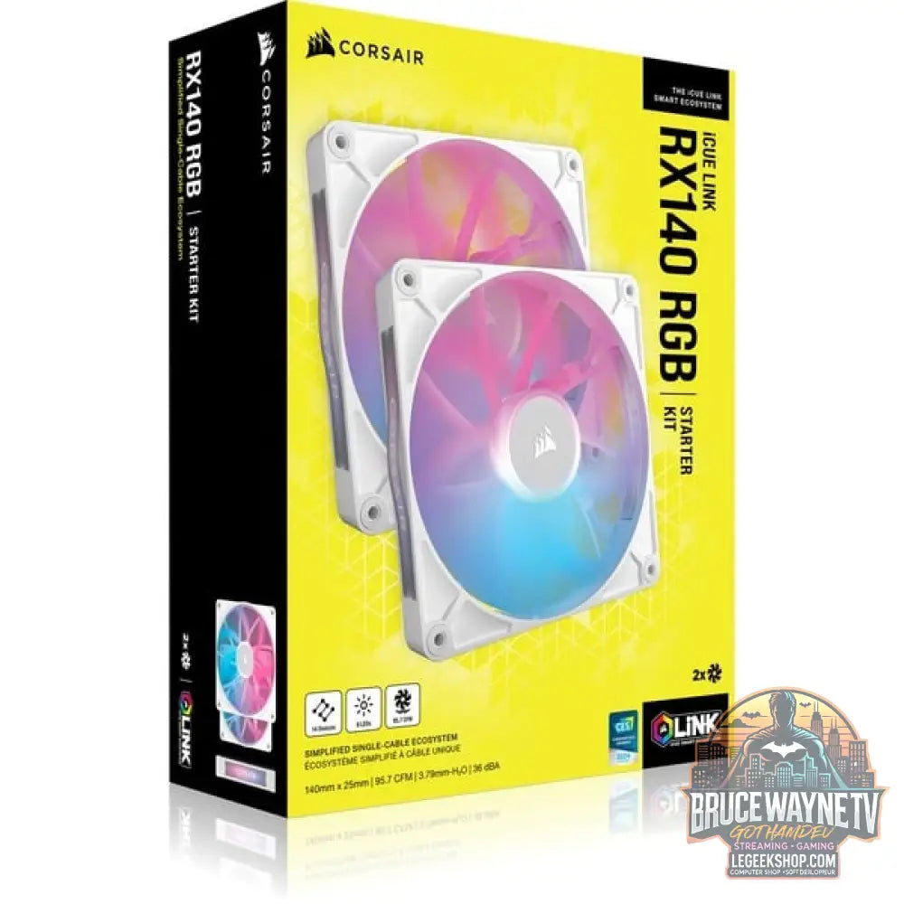 Corsair iCUE LINK RX140 RGB Dual, Gehäuselüfter - Corsair - vue 11