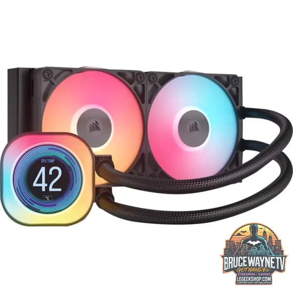 Corsair iCUE LINK TITAN 240 RX LCD RGB, Wasserkühlung schwarz - Corsair