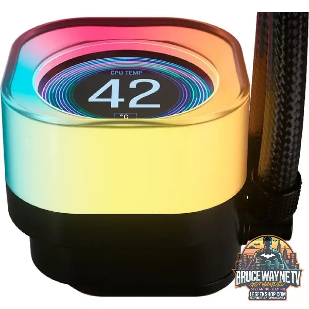 Corsair iCUE LINK TITAN 240 RX LCD RGB, Wasserkühlung schwarz - Corsair - vue 6