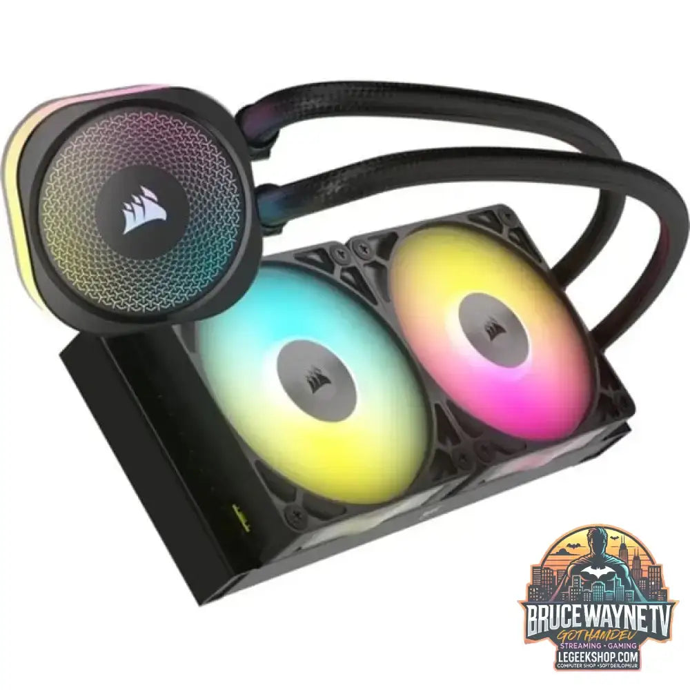 Corsair iCUE LINK TITAN 240 RX RGB, Wasserkühlung schwarz - Corsair - vue 2