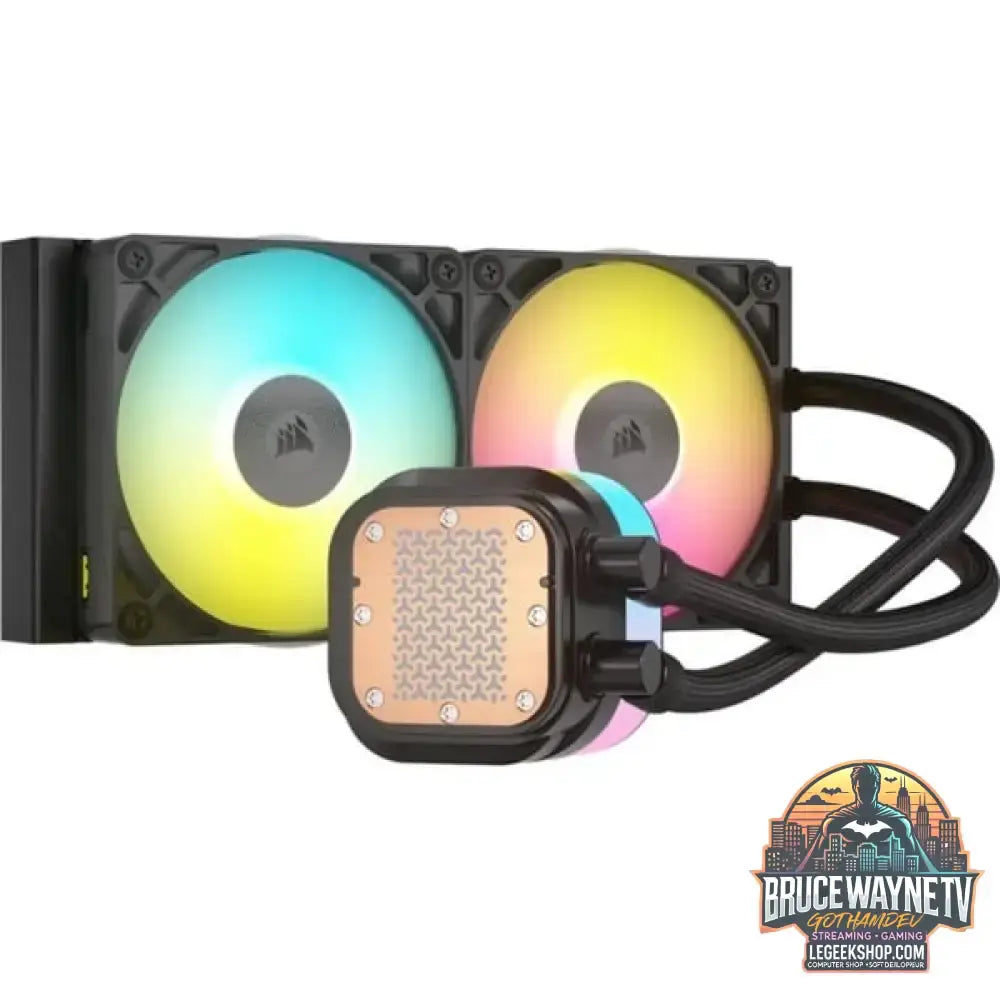 Corsair iCUE LINK TITAN 240 RX RGB, Wasserkühlung schwarz - Corsair - vue 3
