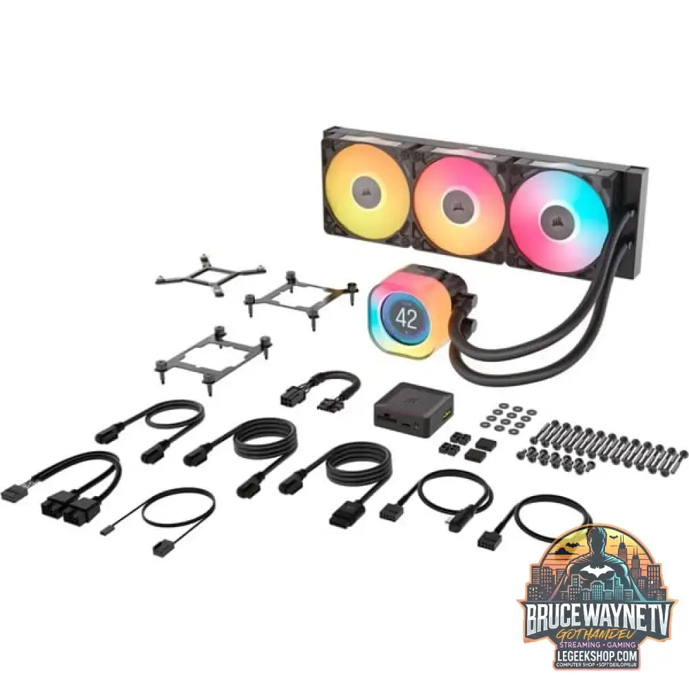 Corsair iCUE LINK TITAN 360 RX LCD RGB, Wasserkühlung schwarz - Corsair - vue 13