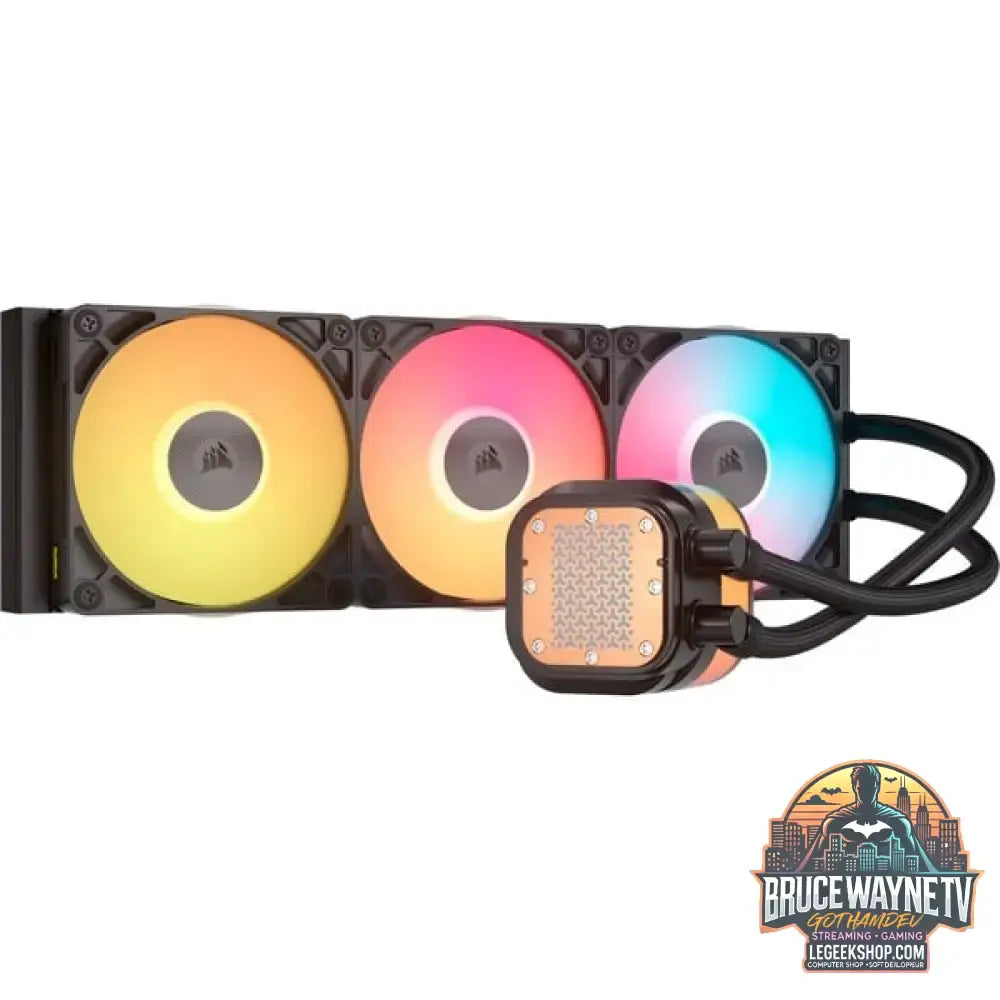 Corsair iCUE LINK TITAN 360 RX LCD RGB, Wasserkühlung schwarz - Corsair - vue 3