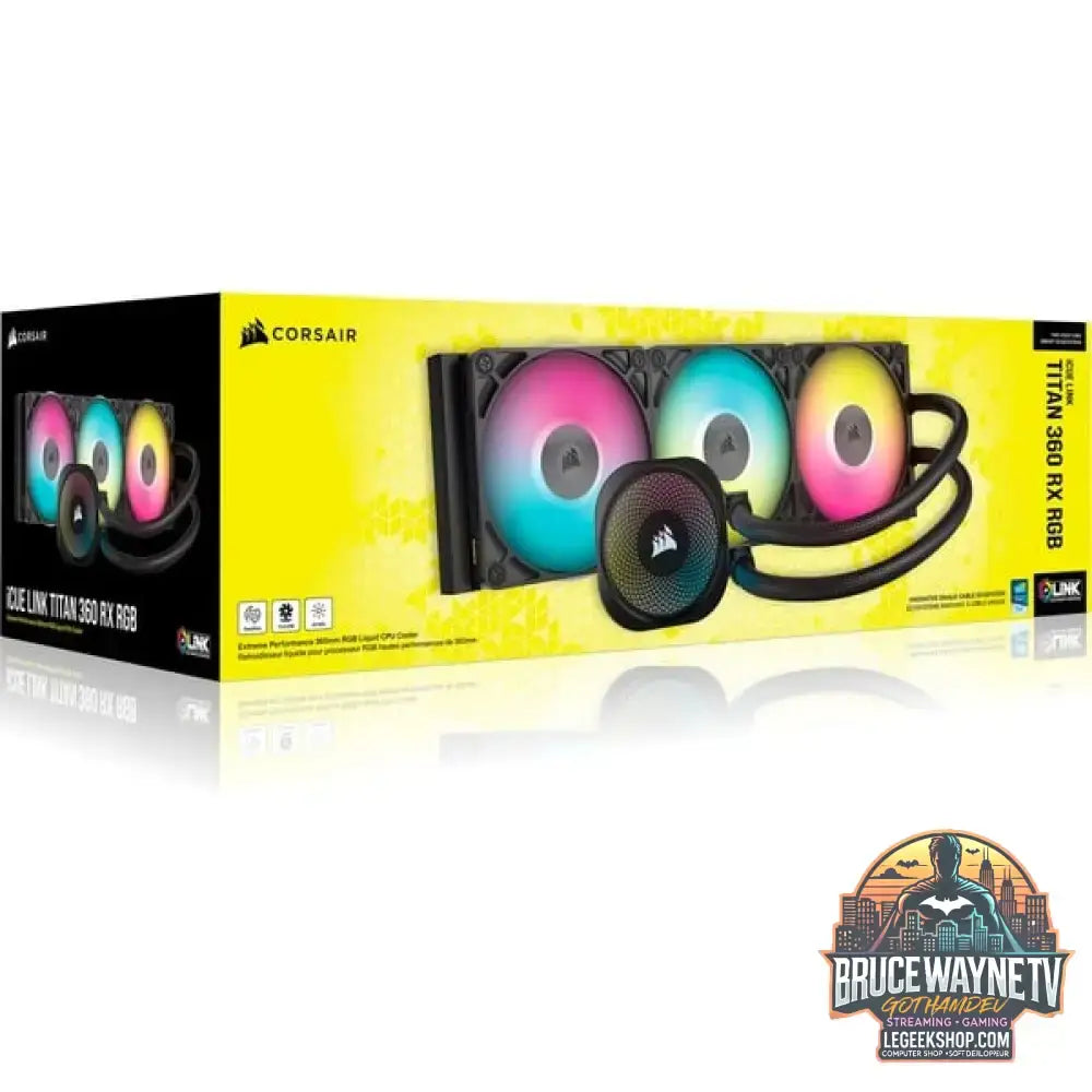 Corsair iCUE LINK TITAN 360 RX RGB, Wasserkühlung schwarz - Corsair - vue 21