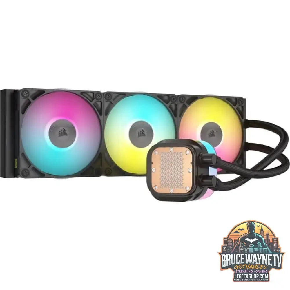 Corsair iCUE LINK TITAN 360 RX RGB, Wasserkühlung schwarz - Corsair - vue 3