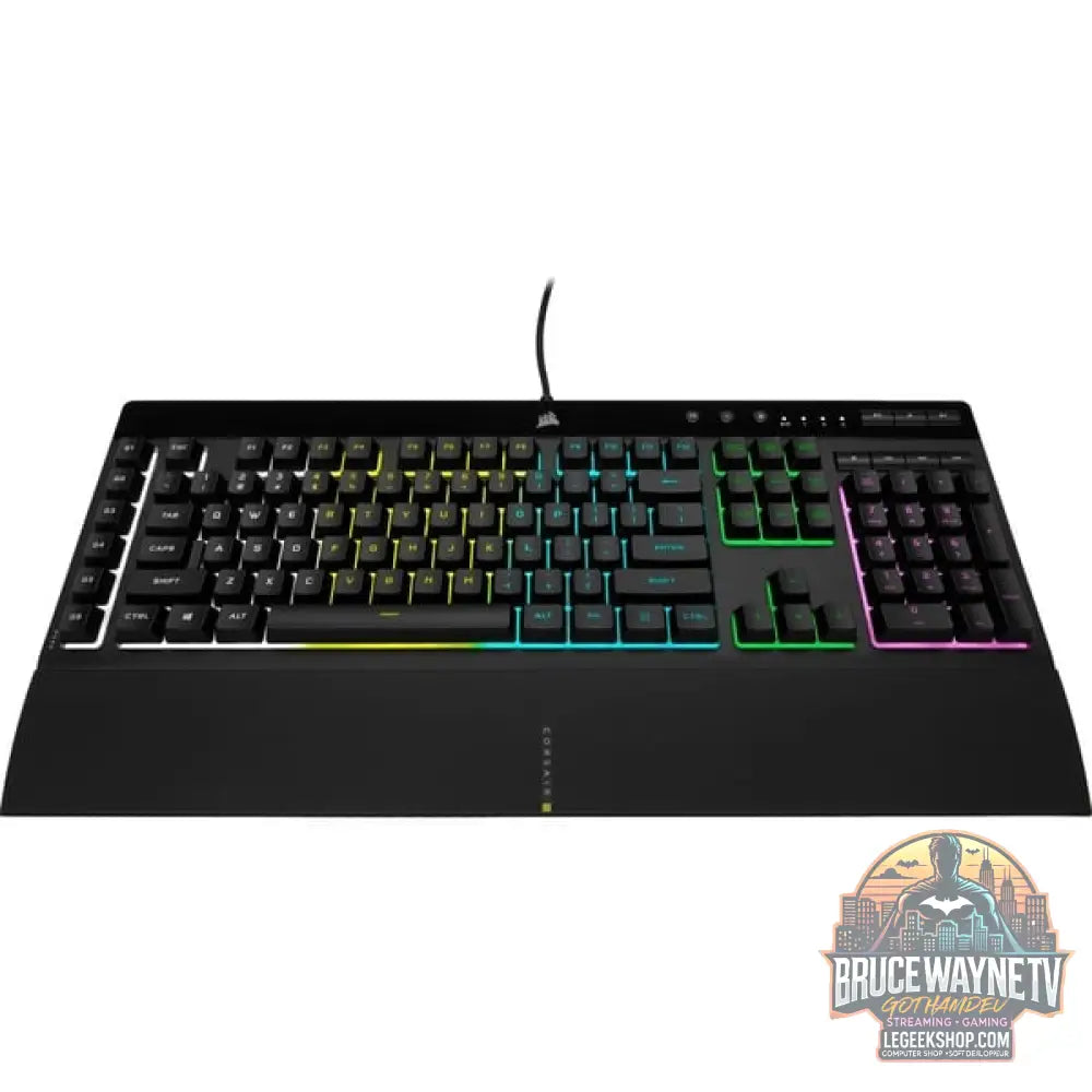 Corsair K55 RGB PRO, clavier gaming - vue 2