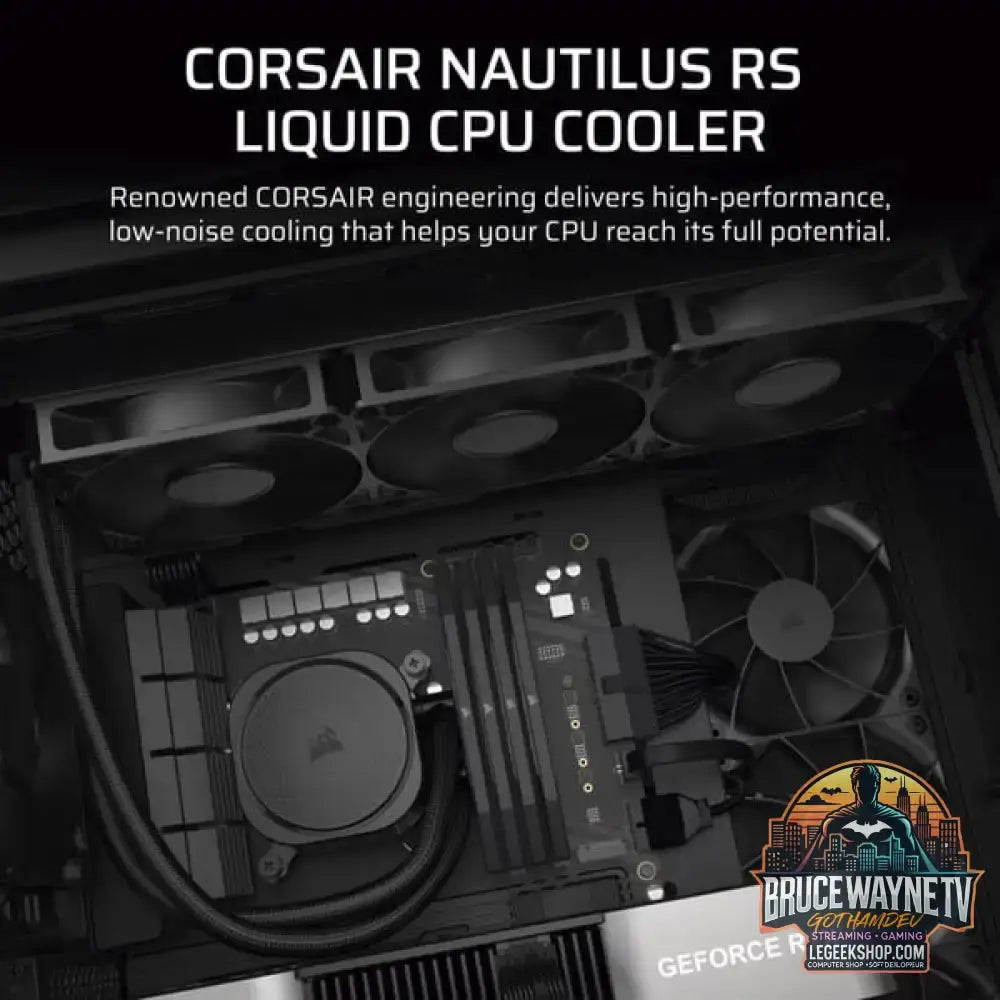 Corsair NAUTILUS 360 RS, Wasserkühlung schwarz - Corsair - vue 4