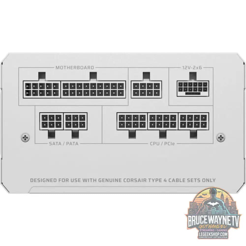 Corsair RM1000e White, alimentation PC - Corsair - vue 2