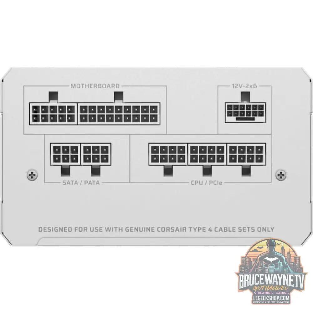 Corsair RM750e White, alimentation PC - Corsair - vue 3