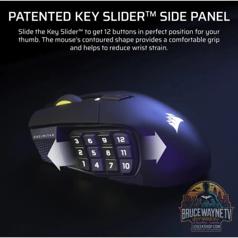 Corsair SCIMITAR Elite Wireless SE, souris gaming - vue 5