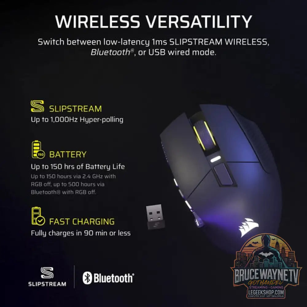 Corsair SCIMITAR Elite Wireless SE, souris gaming - vue 6