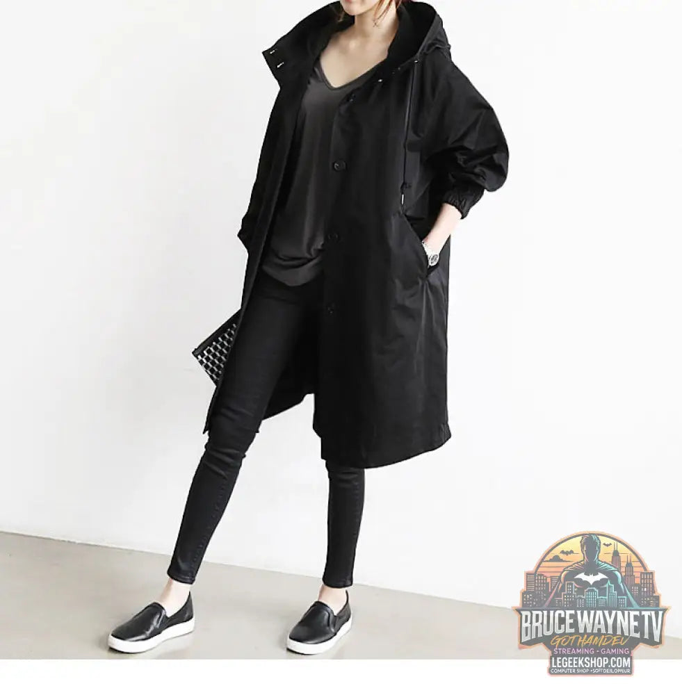 Coupe-Vent Femme Capuche Imperméable Randonnée Camping Outdoor - Veste Femme