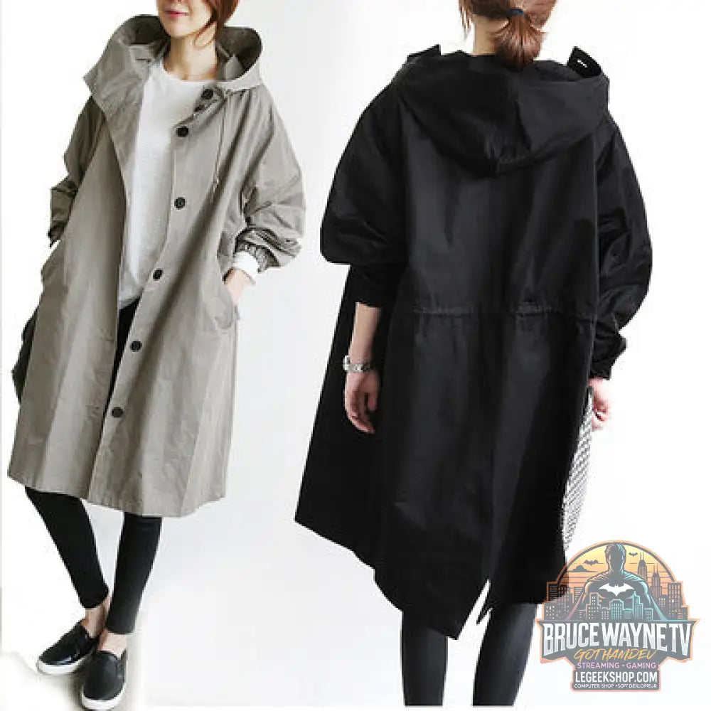 Coupe-Vent Femme Capuche Imperméable Randonnée Camping Outdoor - Veste Femme