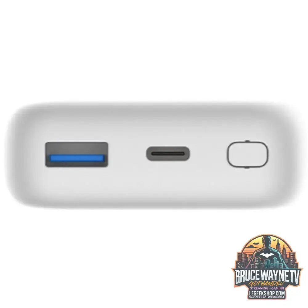 D-Link 10000mAh Powerbank DPP-101 weiß, 10 Ah, 1x USB-A, 1x USB-C, PD 3.0, QC 3.0 - D-Link - vue 4