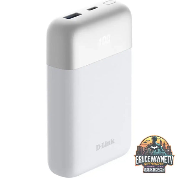 D-Link 10000mAh Powerbank DPP-101 weiß, 10 Ah, 1x USB-A, 1x USB-C, PD 3.0, QC 3.0 - D-Link