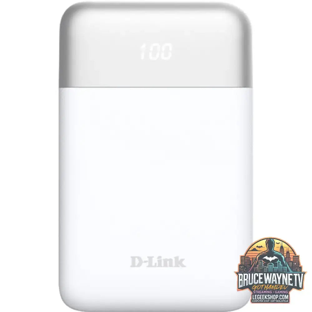 D-Link 10000mAh Powerbank DPP-101 weiß, 10 Ah, 1x USB-A, 1x USB-C, PD 3.0, QC 3.0 - D-Link - vue 2