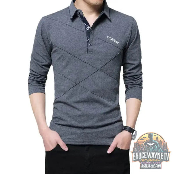 T-shirt en coton à rayures rabattables, T-shirt long, Slim Fit, Casual, Grande taille - Legeekshop