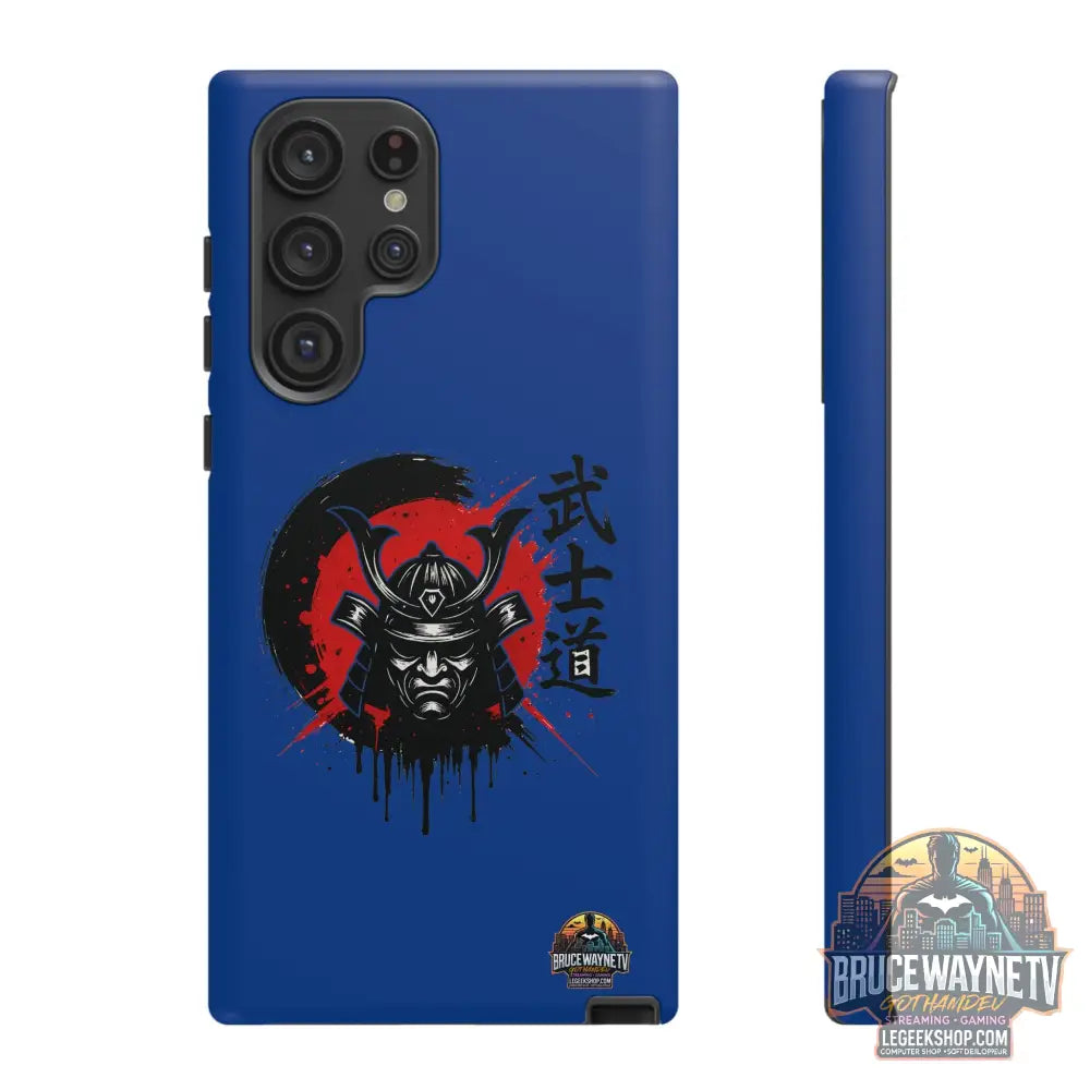📱 samurai phone case Bleue foncé – coque renforcée Pixel & Galaxy 📱 - Phone Case