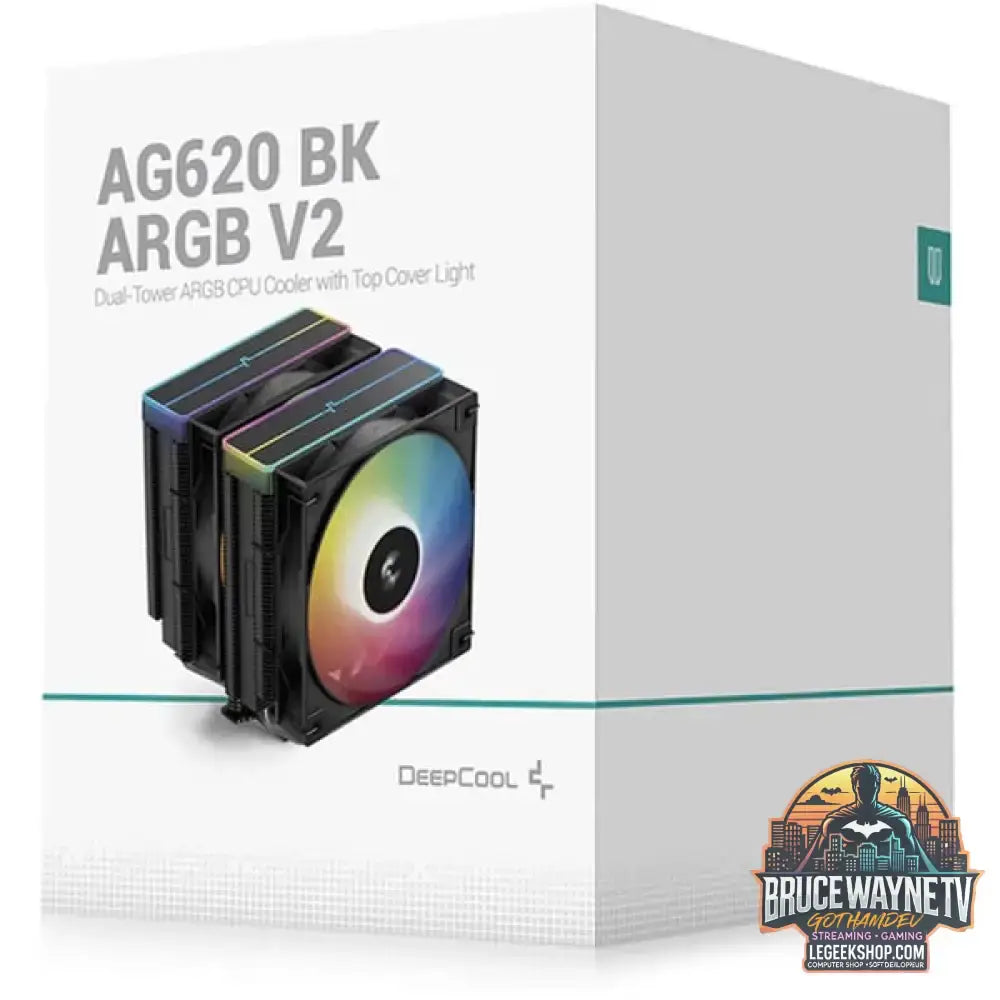 DeepCool AG620 BK ARGB V2, CPU-Kühler schwarz, 120 mm - DeepCool - vue 10