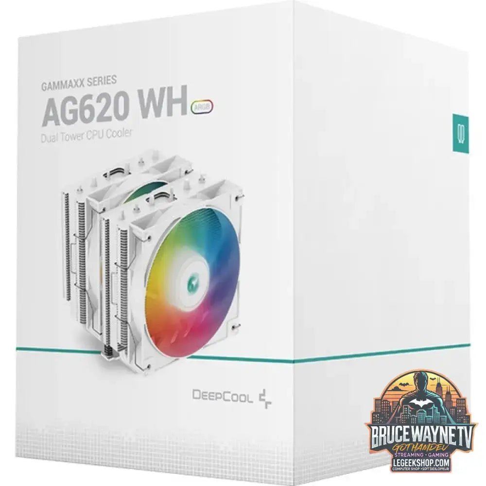 DeepCool AG620 WH ARGB, CPU-Kühler weiß, 120 mm - DeepCool - vue 10