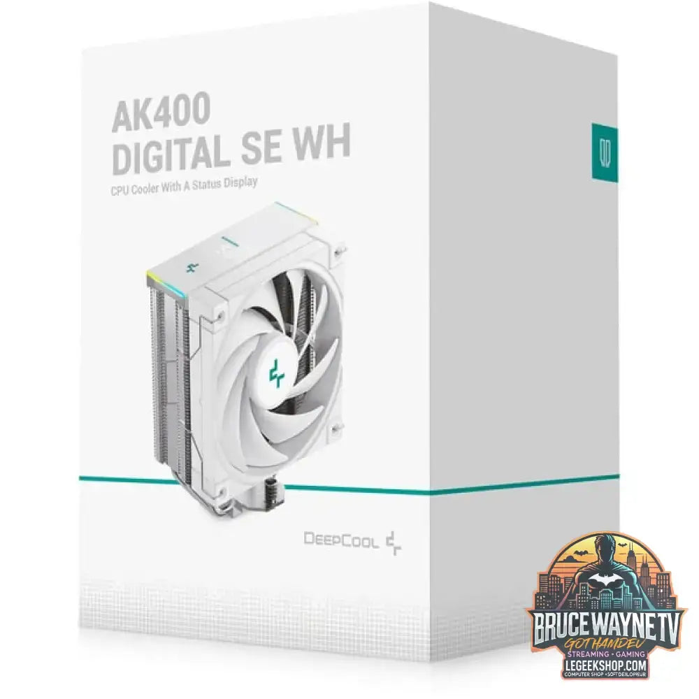 DeepCool AK400 DIGITAL SE WH, CPU-Kühler weiß, 120 mm - DeepCool - vue 9