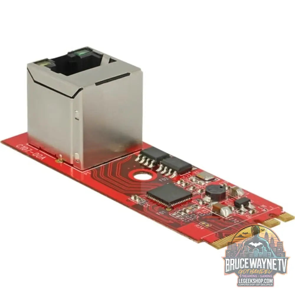 DeLOCK Konverter M.2 Key A+E > 1x RJ45 - DeLOCK - vue 2