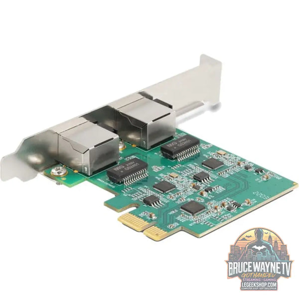DeLOCK PCI Express x1 Karte 2 x RJ45 2,5 Gigabit LAN RTL8125, adaptateur réseau - DeLOCK