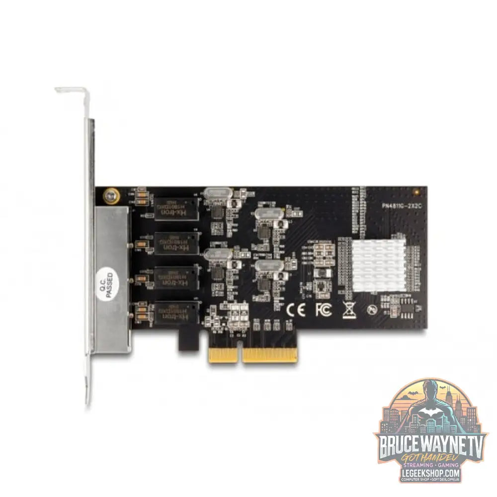 DeLOCK PCIe x4 auf 4 x RJ45 Gbit, adaptateur réseau - DeLOCK - vue 4