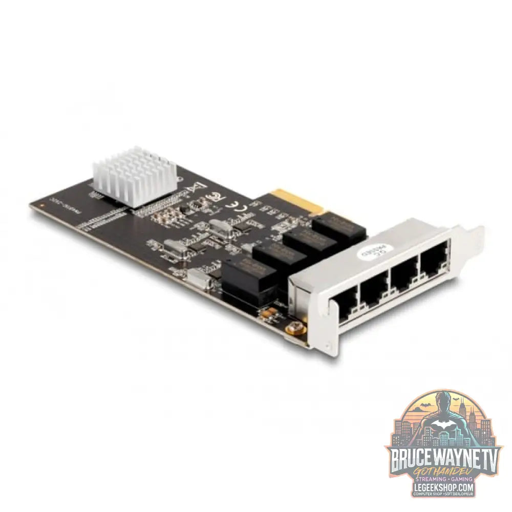 DeLOCK PCIe x4 auf 4 x RJ45 Gbit, adaptateur réseau - DeLOCK - vue 3