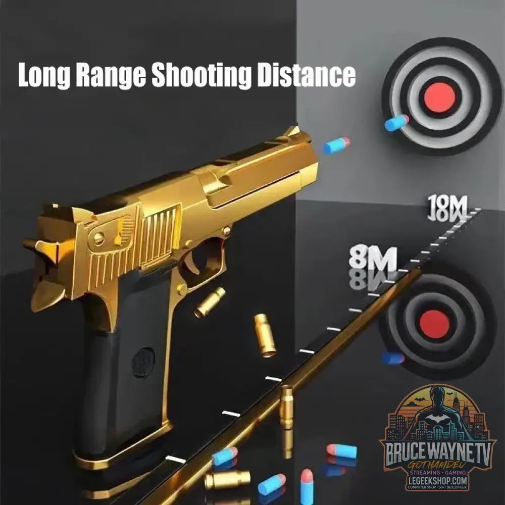 Desert Eagle – pistolet jouet à éjection de coque pistolet Airsoft balle en mousse souple arme CS d’extérieur