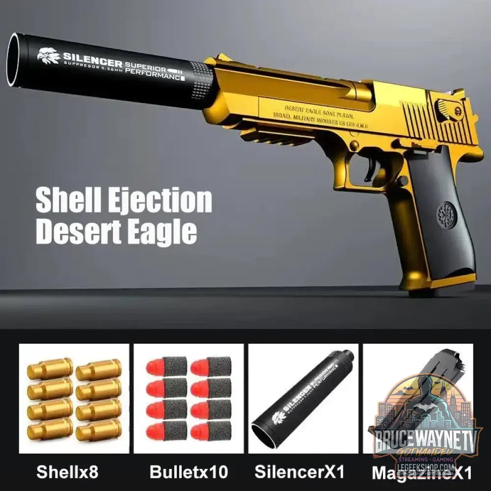 Desert Eagle – pistolet jouet à éjection de coque pistolet Airsoft balle en mousse souple arme CS d’extérieur