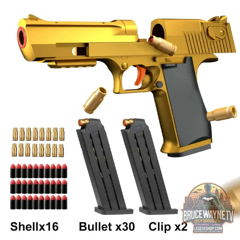 Desert Eagle – pistolet jouet à éjection de coque pistolet Airsoft balle en mousse souple arme CS d’extérieur