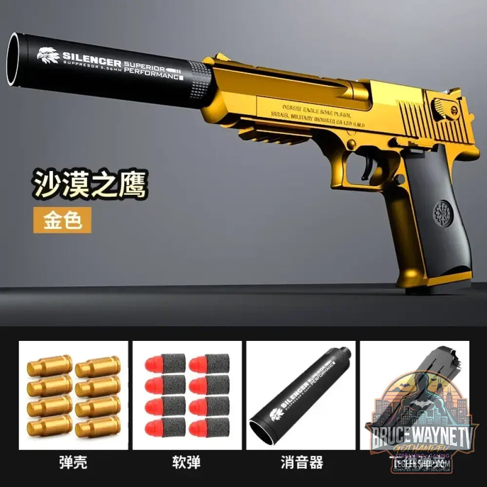 Desert Eagle – pistolet jouet à éjection de coque pistolet Airsoft balle en mousse souple arme CS d’extérieur