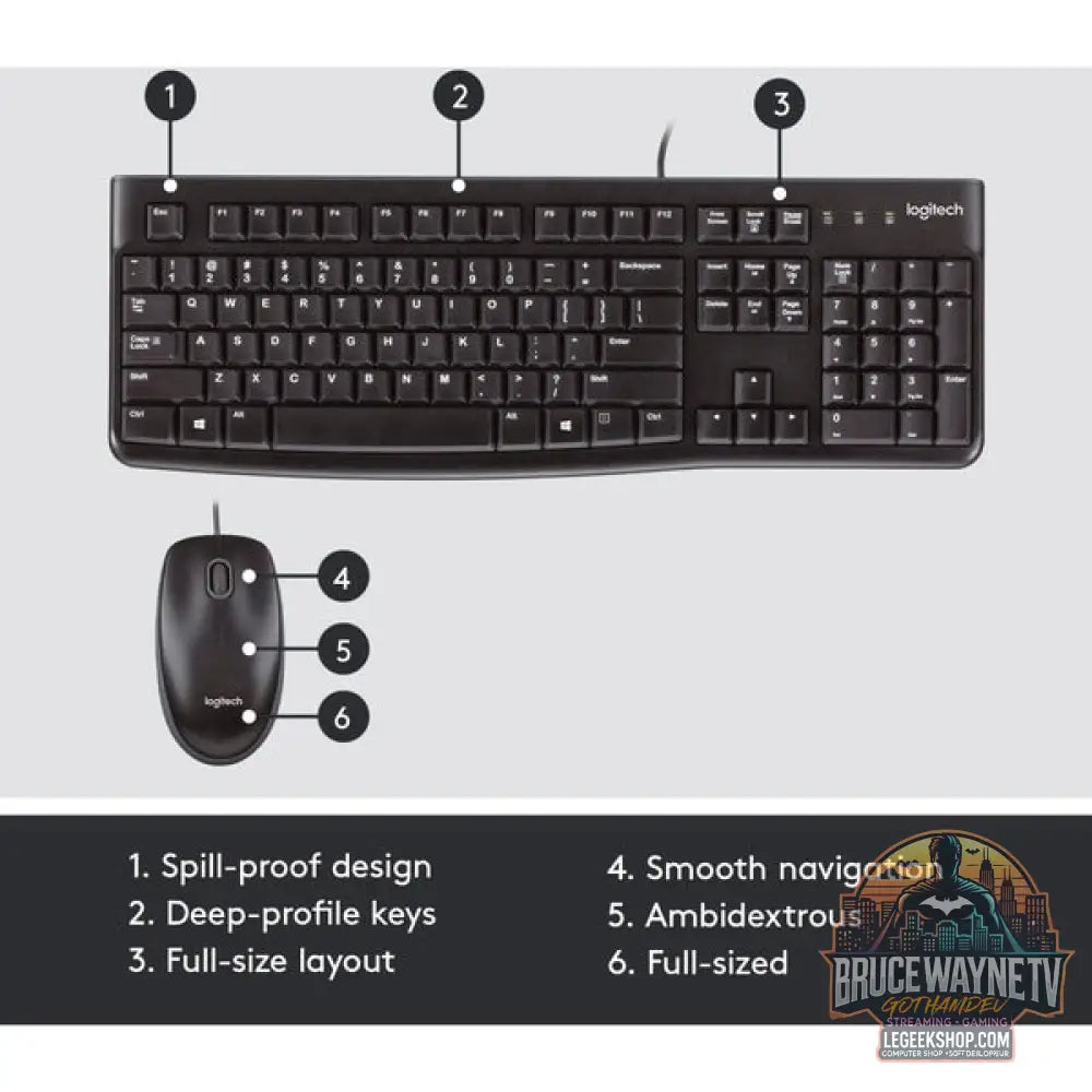 Desktop MK120 - Logitech - vue 6