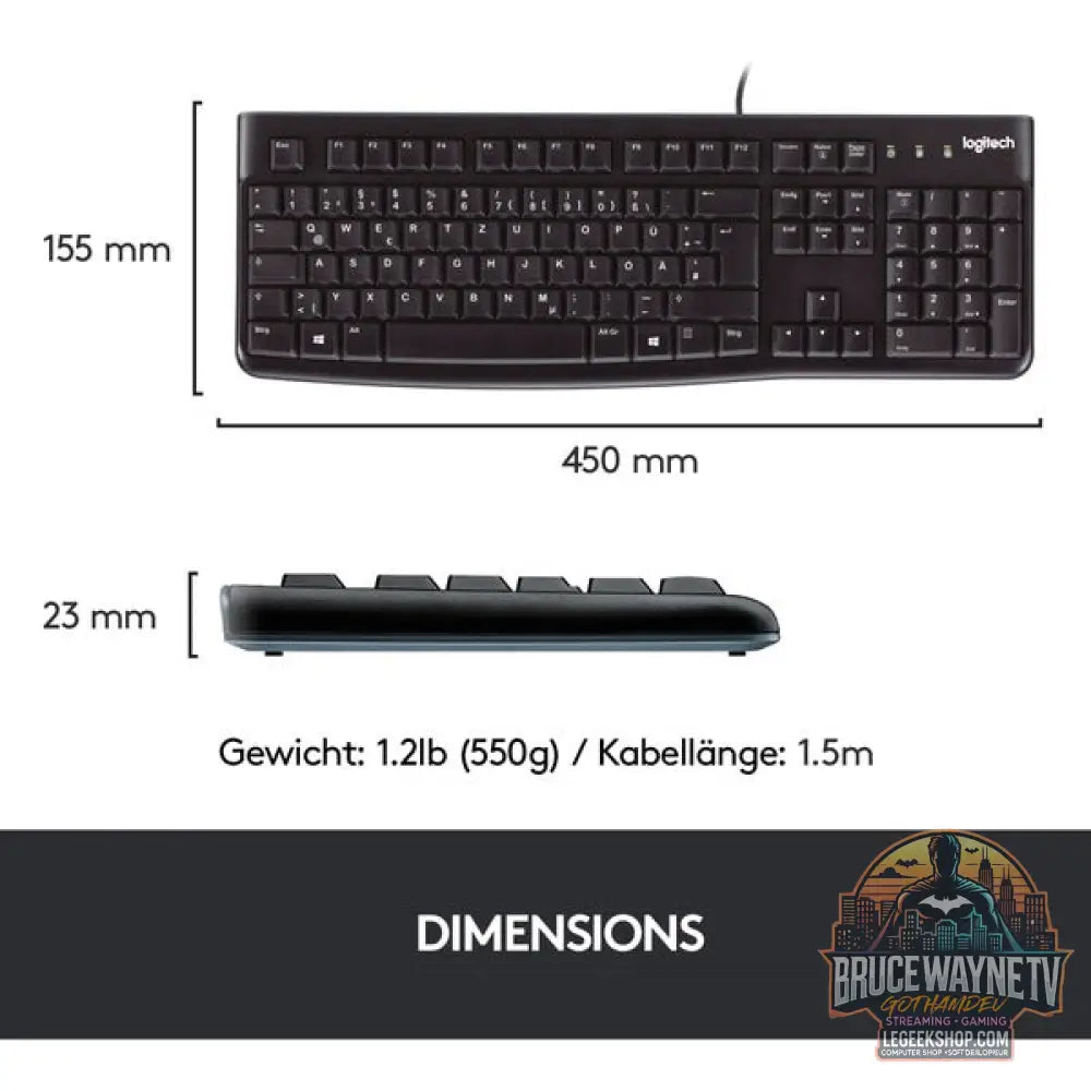 Desktop MK120 - Logitech - vue 9
