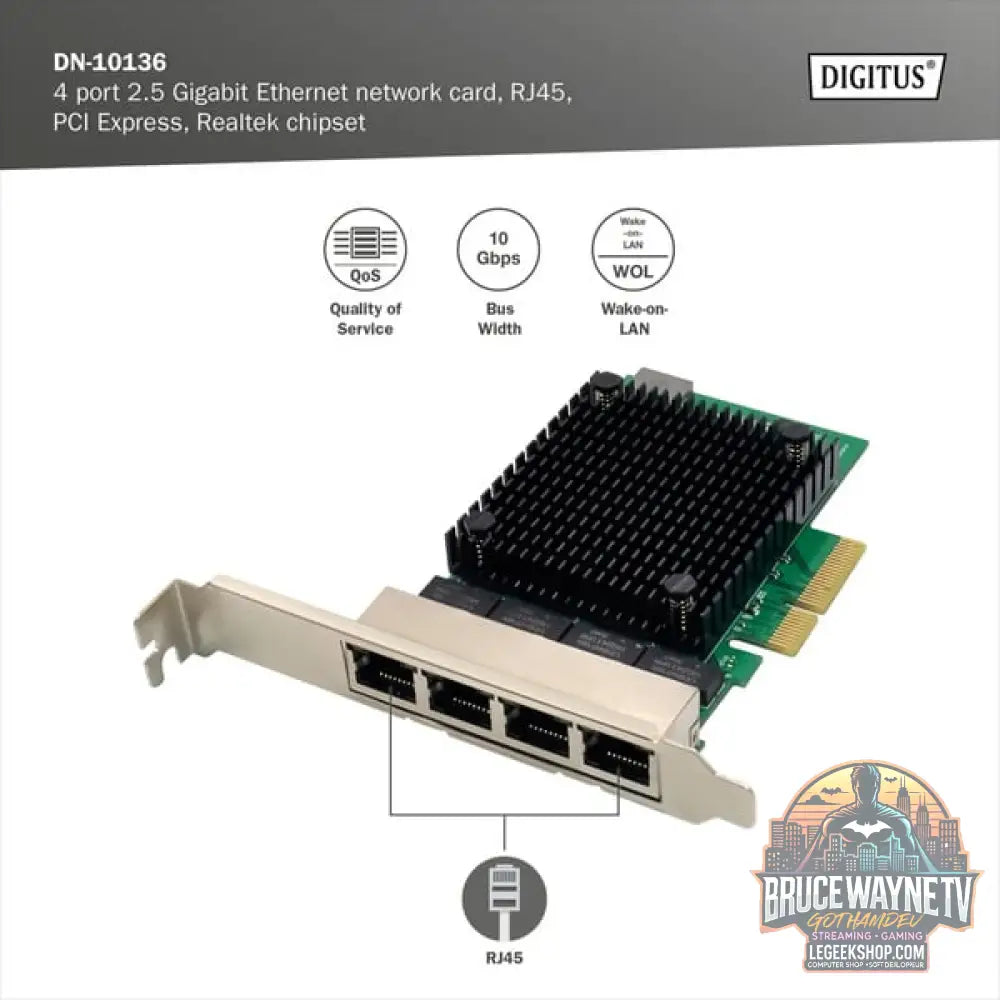 Digitus 4-Port 2,5G Ethernet, adaptateur réseau - Digitus - vue 6