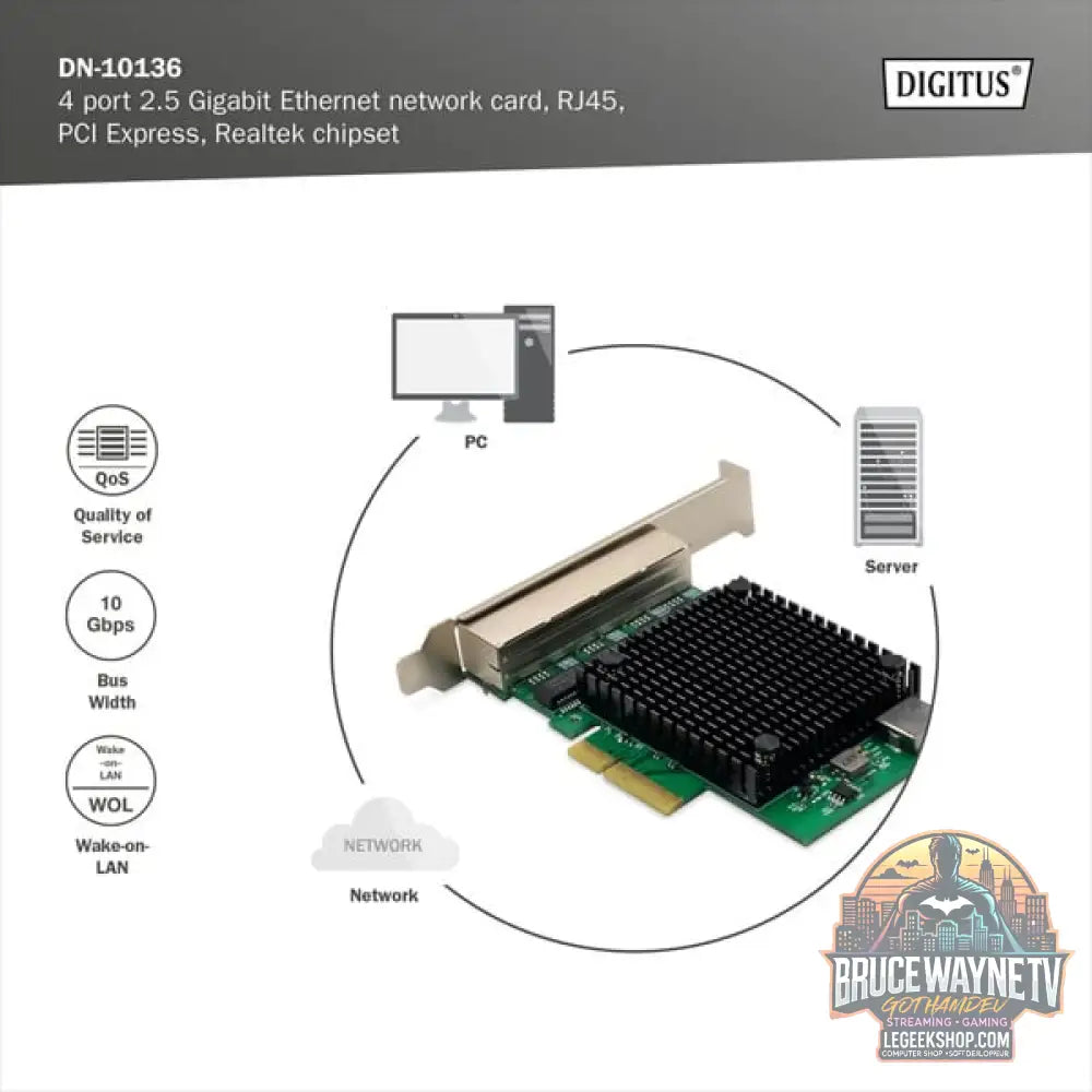 Digitus 4-Port 2,5G Ethernet, adaptateur réseau - Digitus - vue 5