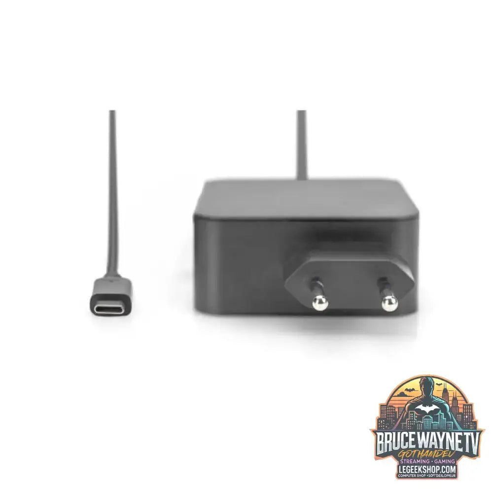 Digitus Notebook Ladegerät DA-10071, USB-C, 65 Watt schwarz, PD 3.0, Kabellänge 1,20 Meter - Digitus - vue 2