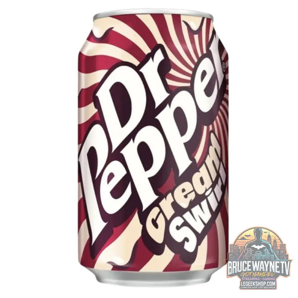 Dr Pepper Cream Swirl boisson gazeuse au goût de crème et de fruits de 330 ml (Lot de 24) - Snacks & boissons importés