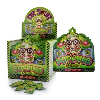 Dr Sour Popping Candy Watermelon 15 Gr x 20
