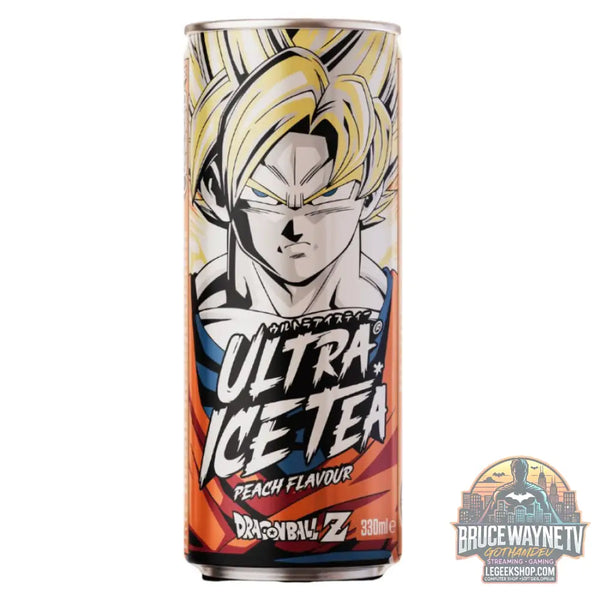 Dragon Ball Z Ultra Ice Tea Goku Super Saiyan thé à la pêche de 330ml (paquet de 24) - Snacks & boissons importés