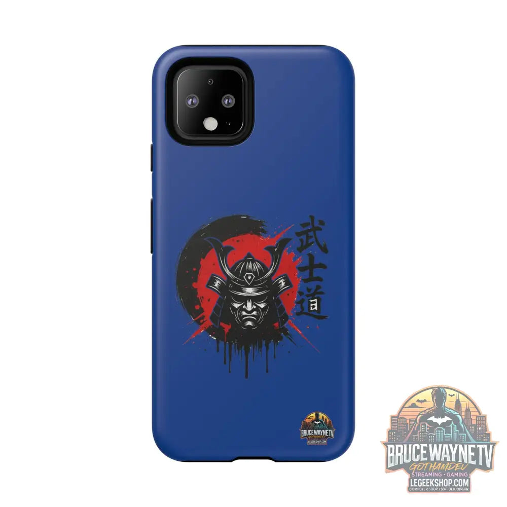 📱 samurai phone case Bleue foncé – coque renforcée Pixel & Galaxy 📱 - Phone Case