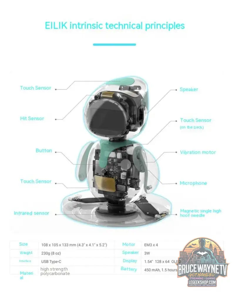 🤖 Eilik – Robot compagnon intelligent avec interaction émotionnelle AI - Legeekshop