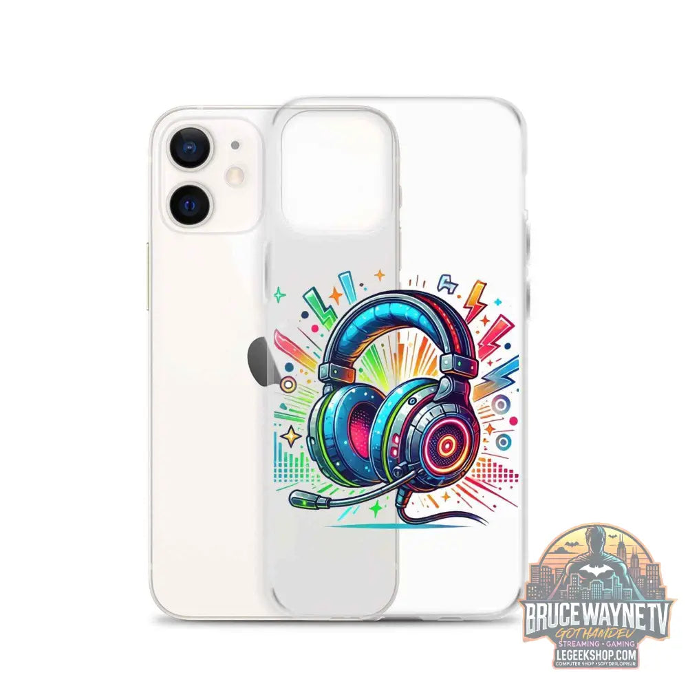 Coque iPhone® Design Gamer Casque Coloré - Legeekshop - Legeekshop
