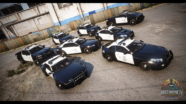 Lore-Friendly Police Vehicle Pack [8… — mod fivem, photo principale LeGeekShop