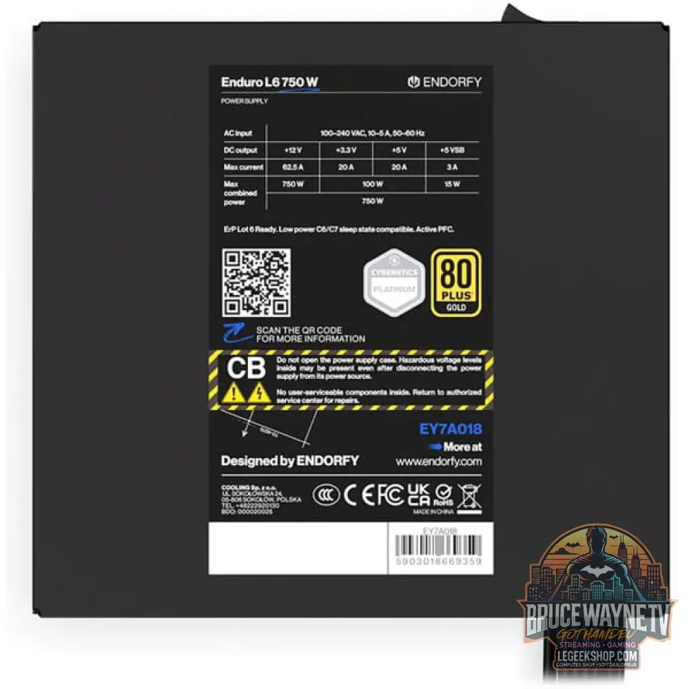 ENDORFY Enduro L6 750W, alimentation PC - ENDORFY - vue 8