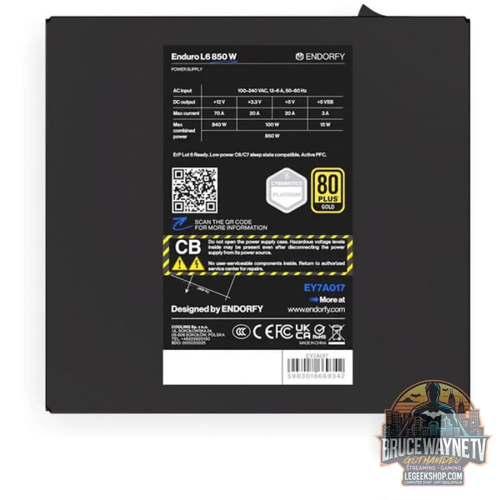 ENDORFY Enduro L6 850W, alimentation PC - ENDORFY - vue 8