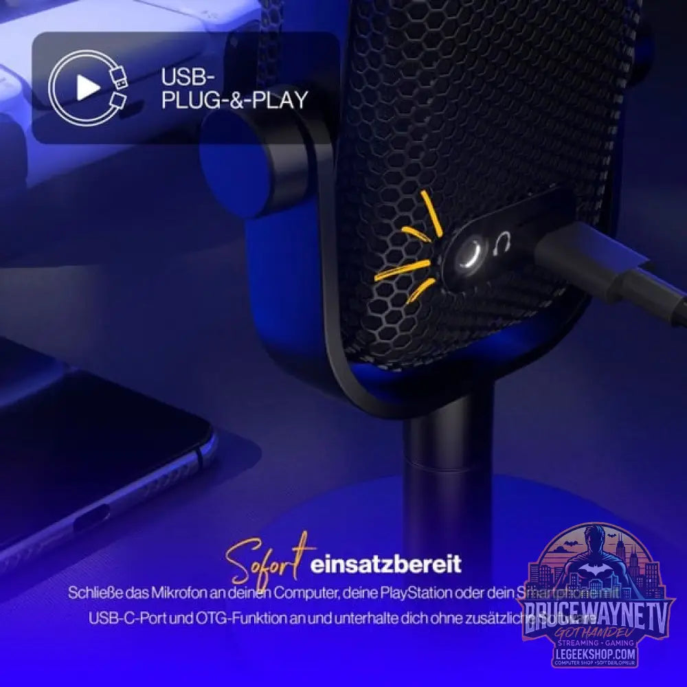 ENDORFY Solum Voice S, microphone noir, USB-C - ENDORFY - vue 18