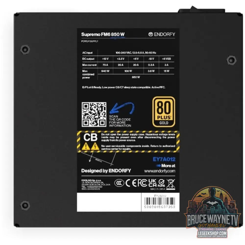 ENDORFY Supremo FM6 850 W, alimentation PC - ENDORFY - vue 11