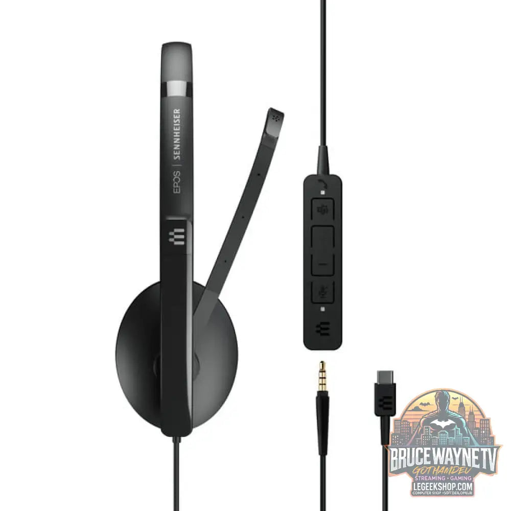 EPOS | Sennheiser ADAPT 165T USB-C II, Headset noir, Stereo, USB-C, Klinke - EPOS - vue 6